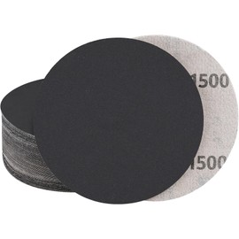 STEBRUAM 30pcs 6 Inch Sanding Discs 150mm No Hole Dry Wet Sandpaper Grit 1500 for or Random Orbital Sander