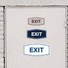 Fancy EXIT Sign (Black) - Large 1 Pack