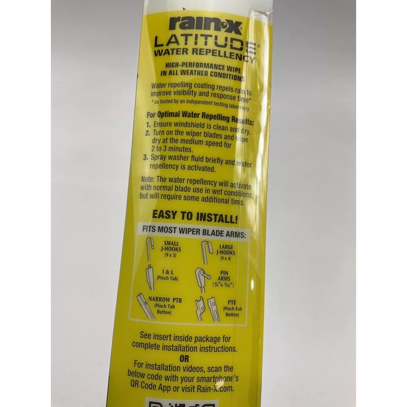 Rain-X 5079274-2 2-IN-1 Water Repellency Latitude Wiper Blade, 16"