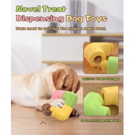 Heto Interactive Treat Dispenser Dog Toys, Pet Food Puzzle Slow Feeder Bully Holder