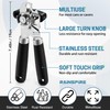 Rainspire Upgraded Can Opener Manual with Bottle Opener Smooth Edge