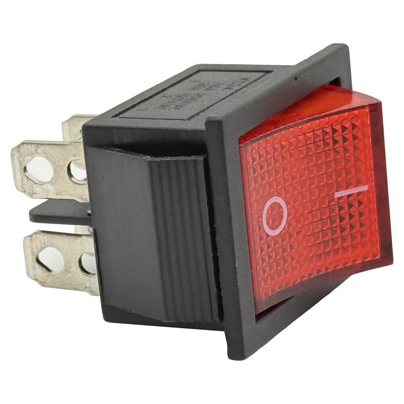 HY12-9-4 Push Button On/Off Rocker Switch 4 Pin IP55 T85HY12-9-4