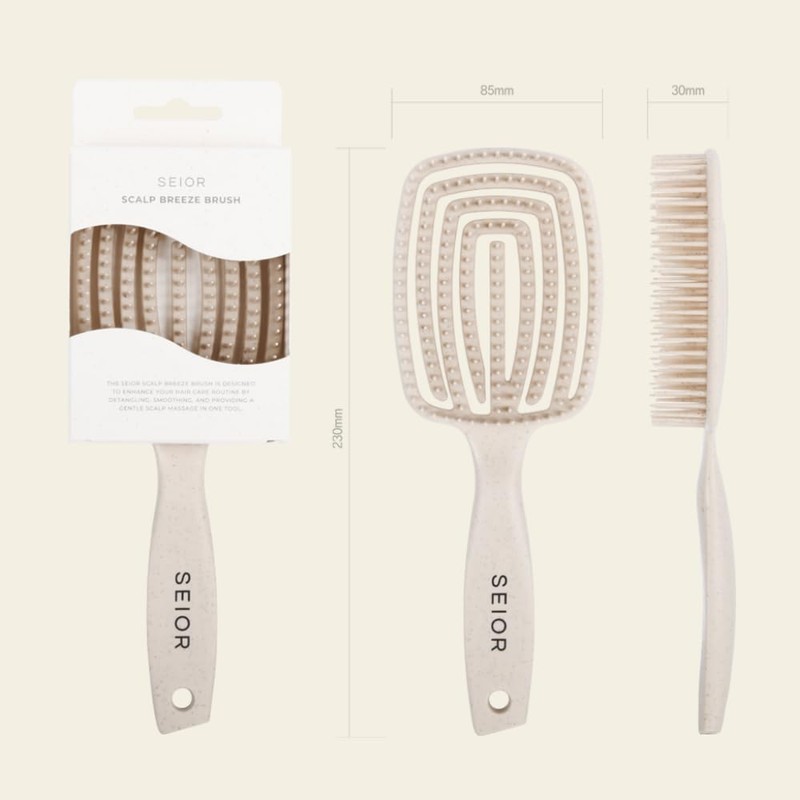SEIOR Scalp Breeze Brush | Scalp Massage, Quick Drying, Tangle