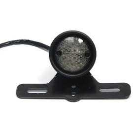 Alchemy Parts Premium Motorbike LED Rear Stop Brake Tail Light with Number Licence Plate Light and Universal Bracket for Retro Café Racer Custom Motorcycles