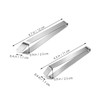 KICHOUSE 2pcs Stainless Steel Fish Bone Tweezers Set Kitchen Meat