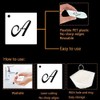 72Pcs Calligraphy Letter Stencils,1Inch Farmhouse Style Letter Number Template Interlocking