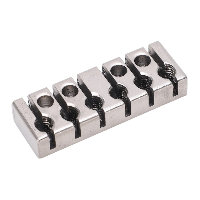 6 String Lock with Screws Metal Headless Guitar Bridge String
