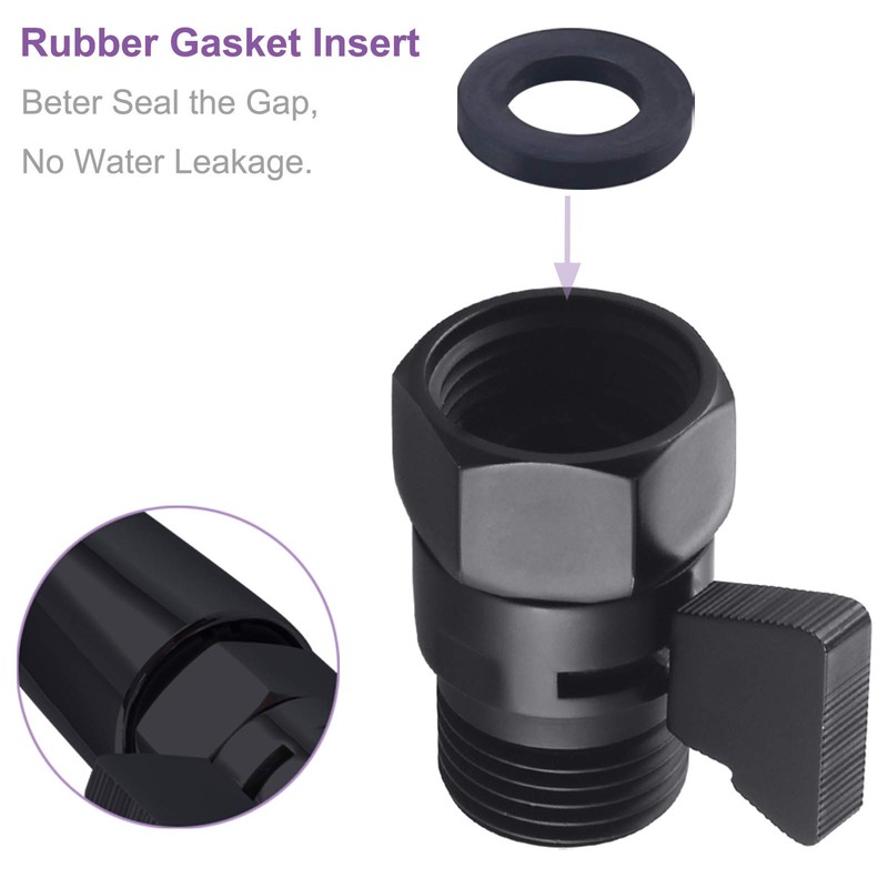 Shower Water Flow Restrictor, APLusee Brass Pressure Regulator Cut off