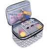 Luxja Double Layer Sewing Accessories Organiser, Storage Bag for Sewing