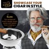 Stinky Cigar Personal Size Ashtray, Stainless Steel - Compact, Durable