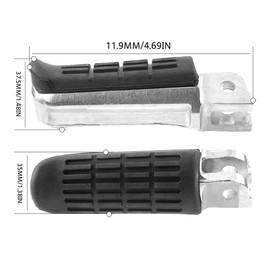 Reckkiiaotu Motorcycle Foot Pegs Front Footrest for Honda CBR 250R 300R 500R /CB 300F 300R 500F 500X /Z125 Monkey 125 / MSX125/SF Grom 125