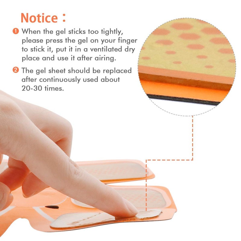 LZLRUN 30PCS ABS trainer replacement Gel sheet for muscle abdominal