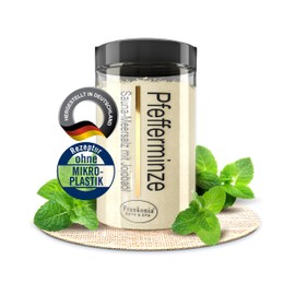 Frankonia BATH & SPA Sauna Salt Peeling Peppermint - 400g Sea Salt Body Scrub with Jojoba Oil & Vitamin E - Shower & Body Scrub for All Skin Types - Vegan & Paraben Free - No Microplastics