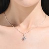 Kamise Silver Necklace for Women, 925 Sterling Silver Heart Pendant