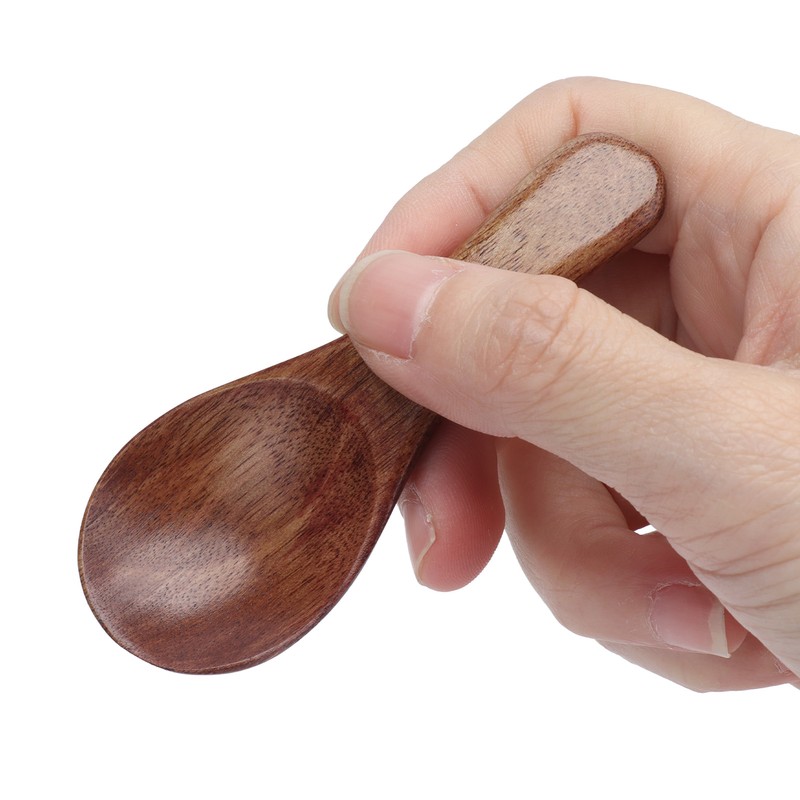 10pcs Small Wooden Spoons Cooking Condiments Spoons for Kitchen Seasoning