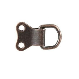 Bronze D Ring Picture Hanger Double D Rings Photo Frame Hanging Hooks Hangers Canvas Hook Wall Bracket Hanger with Screws 100 Pieces