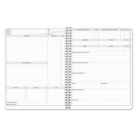BookFactory Manager Notebook Manager's Log Book Planner Management Logbook - Wire-O, 100 Pages, 8.5'' X 11'' (Made in USA)