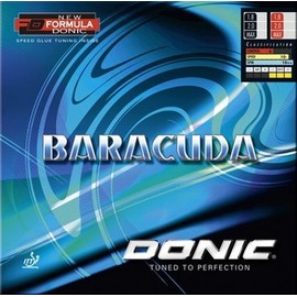 DONIC Baracuda Table Tennis Rubber (Black, 2.0 mm)