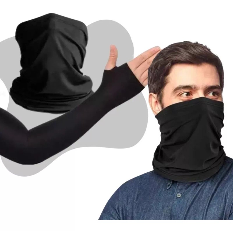 Veraly Juego De Bufanda Bandana + Mangas De Protección Uv