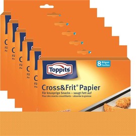 Toppits Cross & Frit Paper Back della Carta Speciale Carta di Snack 8 Fogli (Confezione da)
