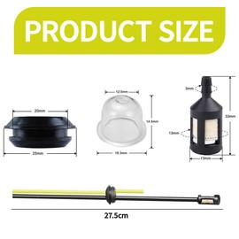 Universal 2X Benzinfilter kit Benzinschlauch Dichtung für Freischneider Trimmer Mower Motorsense Heckenschere Hochentaster