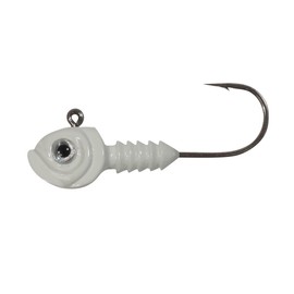 Northland Fishing Tackle Smeltinator Jig Head, Premium Bass Fishing Lure for Swimbaits & Plastics, 3 Pack - 3/8 Oz, White, 2/0 Hook