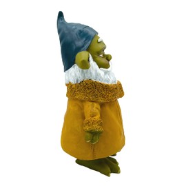SEWAS Garden Gnome Master Joka Gnome Hand Painted and Weatherproof Made of High Quality Resin Decorative Figurine