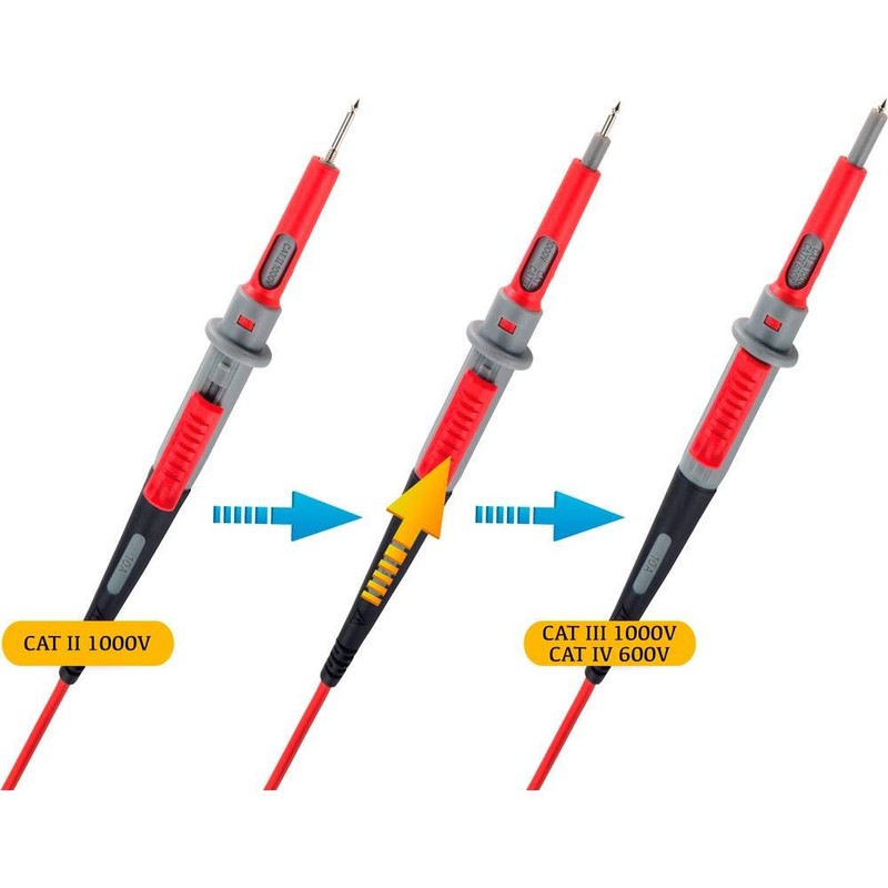 VOLTCRAFT MS-4PS-E Safety Test Lead 4 mm Safety Plug Test