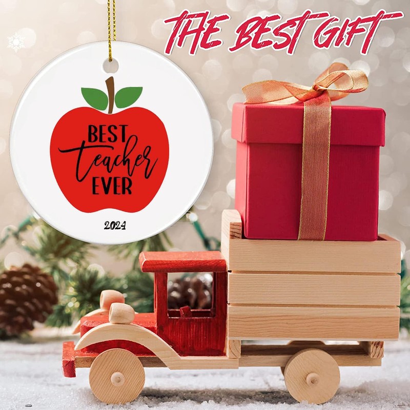 Best Teacher Ever, Teacher Ornament Gift, Teacher Gift, Gift for