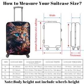 SICANAUO Luggage Cover, Approved Travel Accessories Baggage Covers, Elastic Washable & Stretchable Suitcase Protector, Anti Scratch Travel Suitcase Cover for 29-32 Inch Luggage(XL)