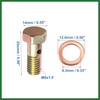 Motoforti 2 Set Banjo Bolt Brake Fitting Adapter M8x1 Thread