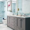 MR. FAUCET Waterfall Bathroom Sink Faucets 3 Hole, 2-handle 8