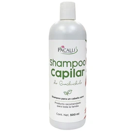Shampoo Natural Capilar Guachichile 500 ml PACALLI con Sangre de Drago, Sábila y Verbena - Ingredientes Naturales