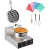 Litake Commercial Waffle Cone Maker 1200W 110V Stainless Steel Electric