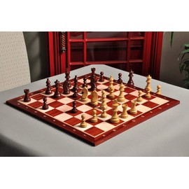 The Championship Chess Set - Pieces Only - 3.75" King (Mahogany Gilded)