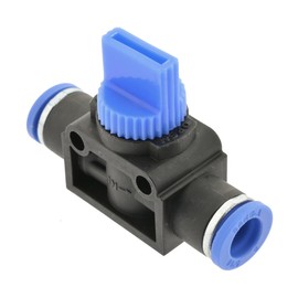 IQS 3/2-way shut-off valve with plug-in connection on both sides 6 mm, IQS standard