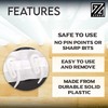 ZYBUX - Plastic CURTAIN HOOKS | FOR Windows' Curtain Poles