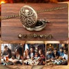 Mini DND Dice Set, Steampunk Bronze Hollow Octopus Pocket Watch