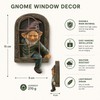 Tree Hugger Gnome Statue for Outdoor Decor – Funny Resin