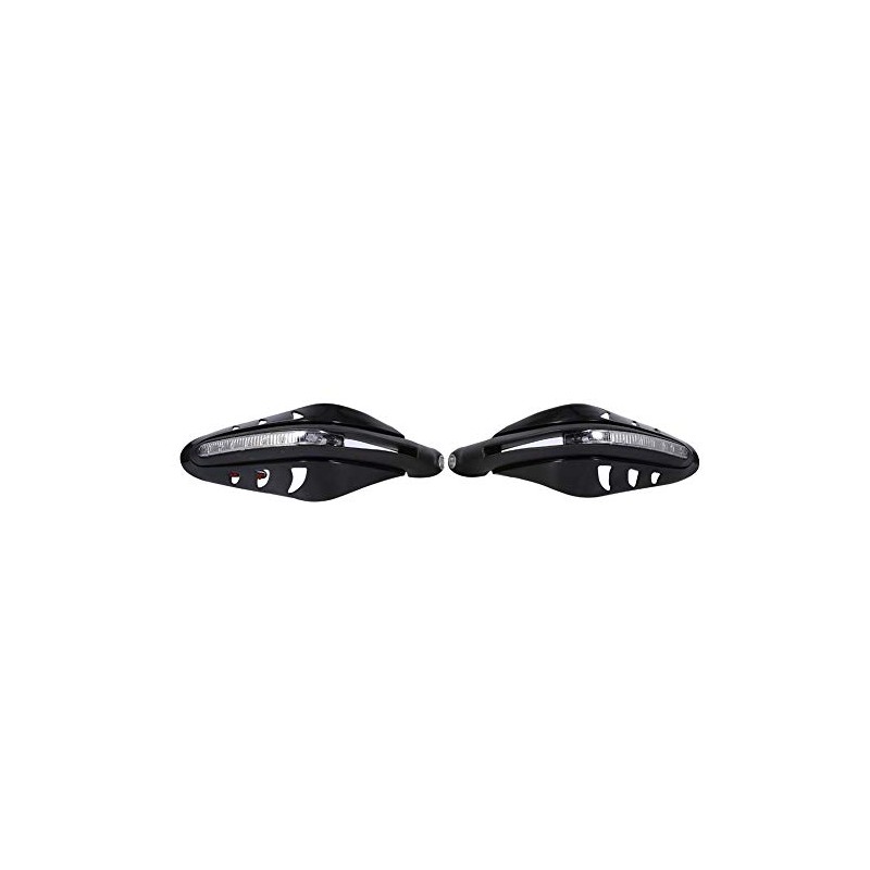 KIMISS Protector para manillar de moto, con luces LED, universal,