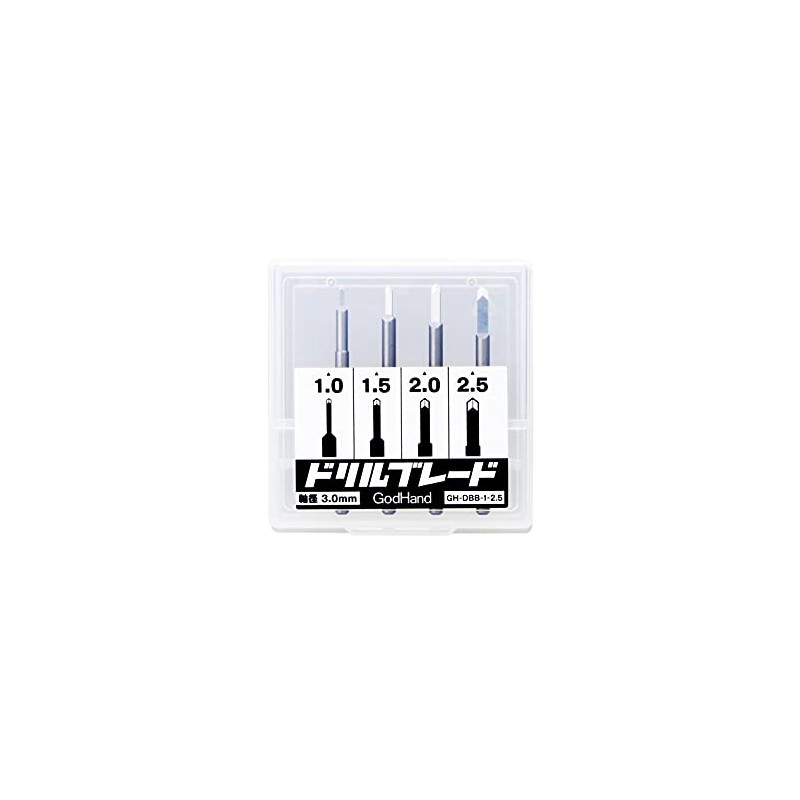 GODHAND GH-DBB-1-25 Drill Blades Set of 4 (Old Model) (Blade