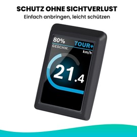 Besudo Protective Case Compatible with Bosch Kiox 500 Display, TPE Frame Protection + PC Screen Protector, Ideal E-Bike Accessory for Kiox 500 Against Water, Scratches 046-T-A