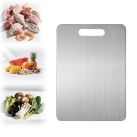 Katuchef Cutting Board, Katuchef Titanium Cutting Board, Stainless Steel Cutting Boards, Cutting Boards for Home Kitchen Cooking,For Cutting Meat Vegetable Fruit (13.38"L x 9.05"W)