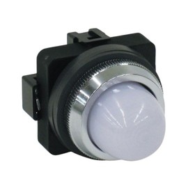 IDEC APN122DNPW Pilot Light, TWN Series, φ30 mm, Round Shape, LED Illumination, AC/DC24V