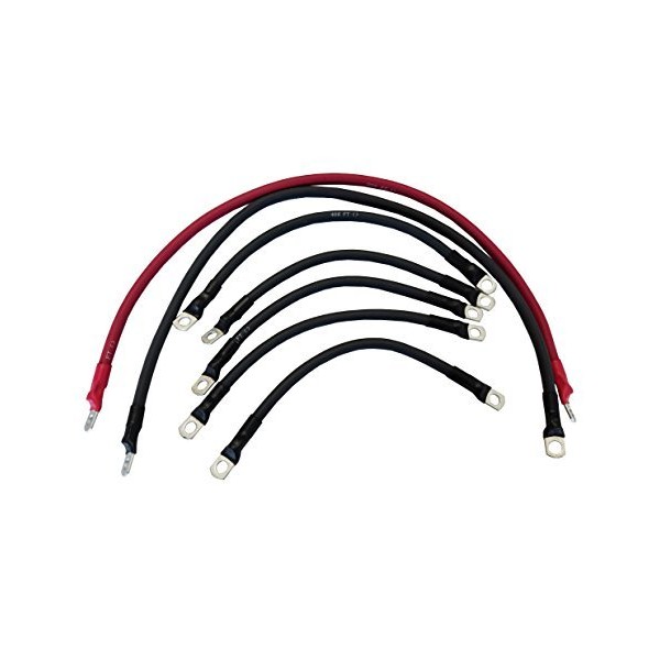 AC/DC WIRE AND SUPPLY E-Z-GO 1994 & UP 4 Gauge 7 pc Golf Cart Battery Cable Set