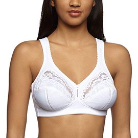Triumph Women's Allegra N (116589) Full Cup Plain Everyday Bra, White (Blanc), 50D (Manufacturer size : 50D)