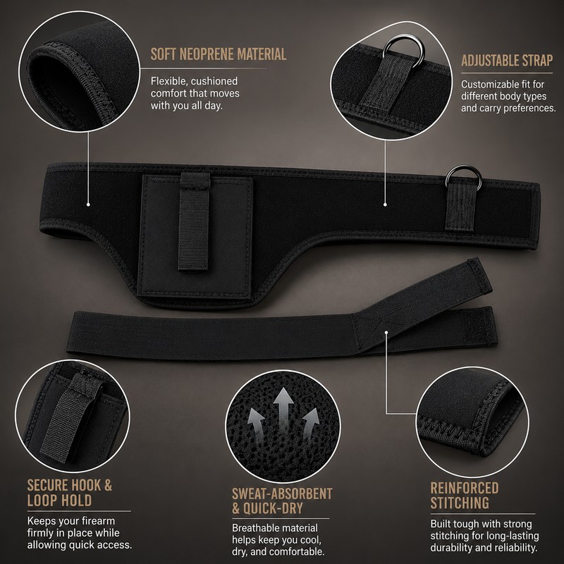 Concealed Shoulder Holster for Discreet Carry – Neoprene Underarm Harness