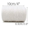 G2PLUS 400M White Cotton String Twine, 2MM Craft Bakers Twine,
