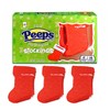 Peeps Marshmallow Candy Christmas Packs, Sugar Coated Character Shaped Marshmallows