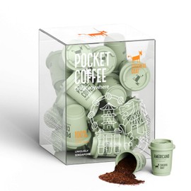 CheerfulGoat Instant Cold Brew Coffee – Speciality Javy Coffee Extract 100% Arabica, Freeze-Dried, No Sugar, No Additives, Low Acid, Healthy for Iced & Hot Coffee, Singapore Coffee, 15 Servings